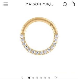 Maison Miru Cartilage hoop NWOT